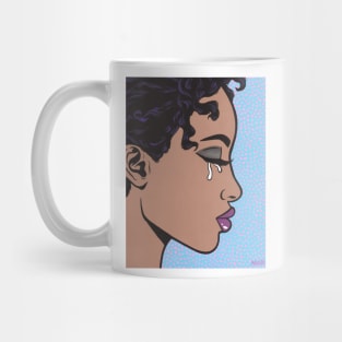 Black Sad Girl Mug